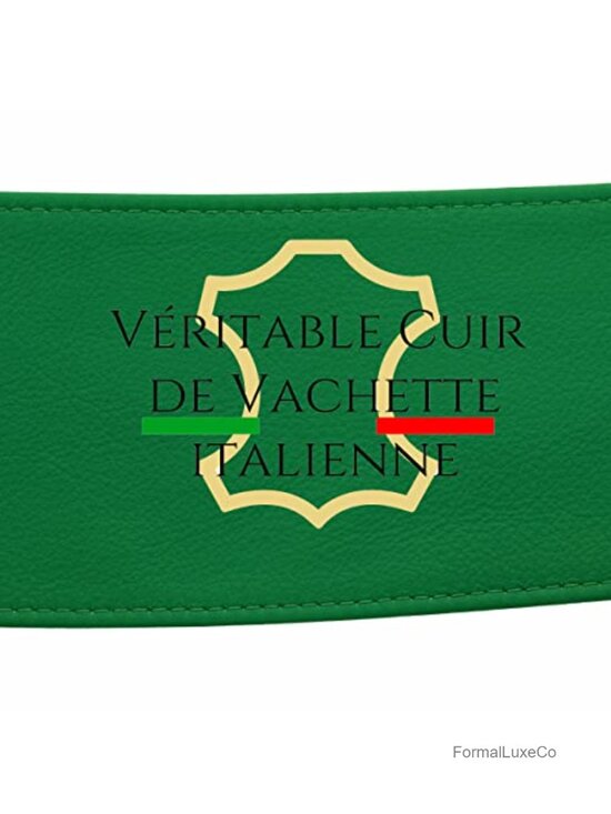 Italian Full-Grain Leather Obi Belt - Adjustable Wide Belt main image 6